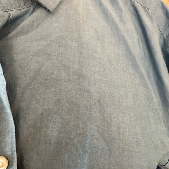 Men’s HUGO BOSS blue chambray dress shirt. Slim fit 17/43 and 34/35. - Picture 6 of 9